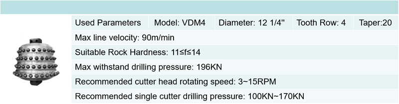 12 1/4 Raise Boring Roller Cutter Drilling Bits